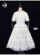 Miss Point Goose's Flower Basket Petal Hem Skirt(Reservation/3 Colours/Full Payment Without Shipping)
